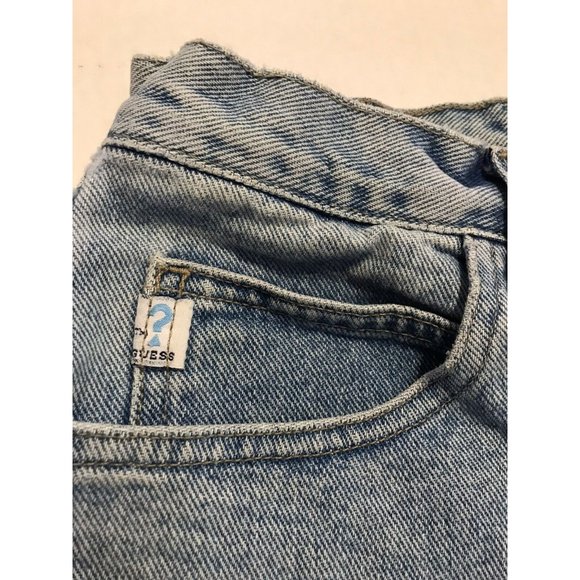 Vintage GUESS Triangle Logo Mom Jeans Hi Rise Women's Size 29 90s - Picture 4 of 9
